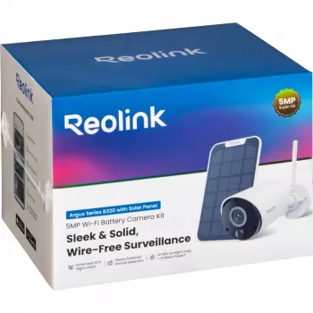 Reolink Argus Eco B320 5MP bezdrátová bezpečnostní kamera se solárním panelem