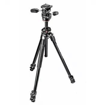 Stativ Manfrotto 290 Dual hliníkový, 3 sekce, s třícestnou hlavou MK290DUA3-3W