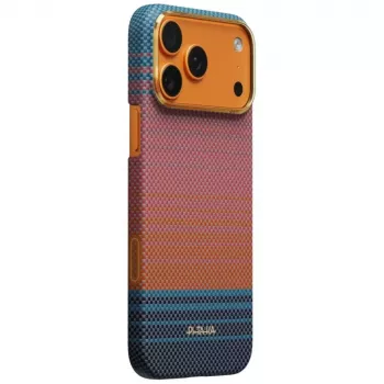 Zadní kryt PITAKA Edge Case California Dream 04 Sunset pro iPhone 17 Pro Max – ultratenký aramidový kryt s MagSafe