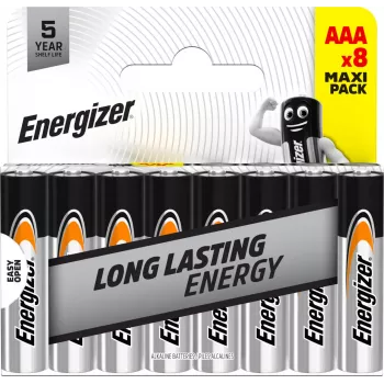 Energizer Everyday AAA/LR03 alkalické baterie, 8 balení (DHP8)
