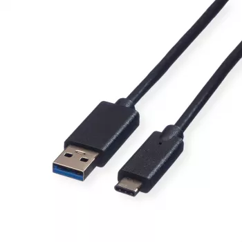 ROLINE USB 3.2 Gen 1 kabel A na C, 1 m, černý