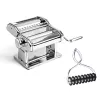 Marcato Atlas+ Chrome strojek na těstoviny s Pastabike Multi-Cutter