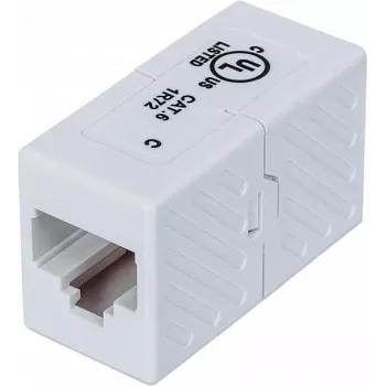 Intellinet 504751 Cat6 UTP RJ45 Inline spojka samice na samici, bílá