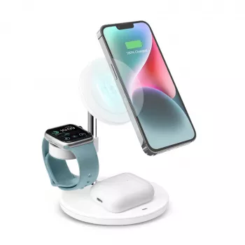 SBS TEWIRMAG3IN1 3v1 bezdrátová nabíjecí stanice s MagSafe pro iPhone, Apple Watch a AirPods