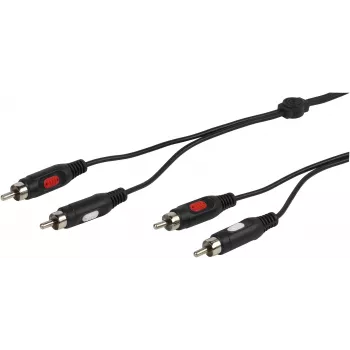 Vivanco 2xRCA to 2xRCA Audio Cable 2.5 m (VVA2RCA25MMK)