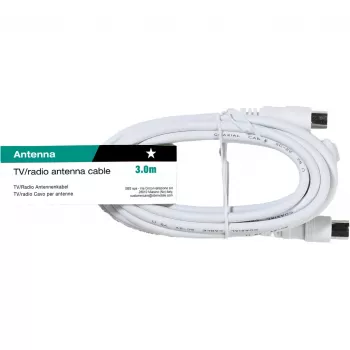 Vivanco Antenna Cable 3 m, plug to socket (VVANX30MFW)