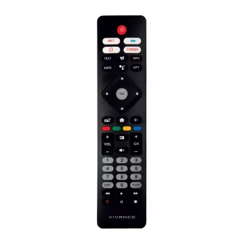 Vivanco VVREMOTEPHIL Universal Remote Control for Philips TVs – Pre-Programmed, No Setup, Black