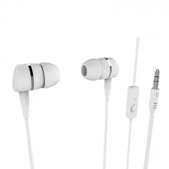 Vivanco Smartsound in-ear sluchátka s mikrofonem, bílá (VVEARSMARTW)