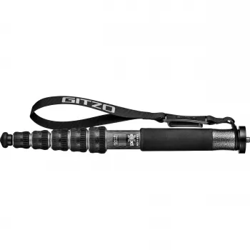 Gitzo GM2562T Traveler Series 2 Carbon Fiber Monopod, 6-Section, Max Height 142 cm, Load 12 kg, Black