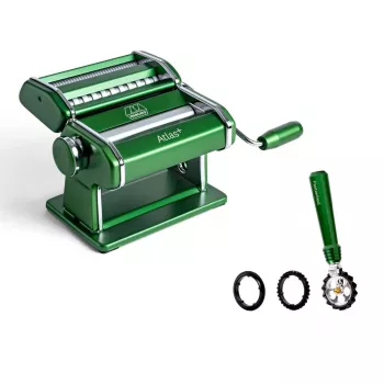 Marcato Atlas+ with Pastawheel Green Manual Pasta Machine