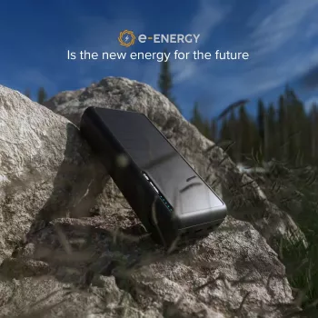 SBS solární power banka 20000 mAh Fast Charge černá