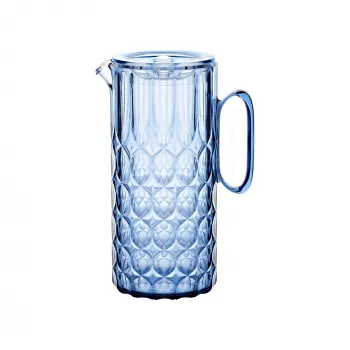 Guzzini VANITY Carafe with Lid Denim Blue 1.75L SAN Plastic BPA-Free Dishwasher Safe