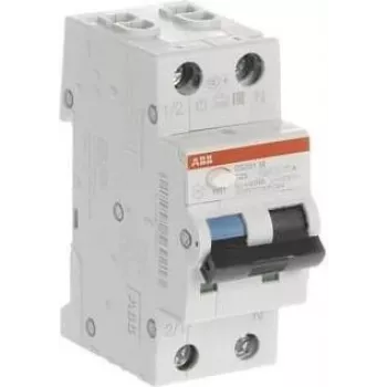 ABB 2CSR275180R0165 proudový chránič s jističem 1P+N 16A charakteristika C 30mA AC typ 6kA 2 moduly DS201