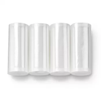 MagicVac 4 Vacuum Sealer Rolls, 15 cm x 6 m, 4 Rolls, Embossed, BPA-Free, Food-Safe