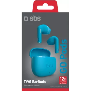 SBS Go Pods TWS bezdrátová sluchátka, modrá (TEEARTWSGOPODSB)