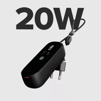SBS TETRBB5000PD20 5000 mAh 20W Power Delivery power banka černá