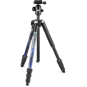 Hliníkový 4dílný stativ Manfrotto Element MII s kulovou hlavou, modrý (MKELMII4BL-BH)