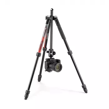 Manfrotto Element MII 4dílný hliníkový cestovní stativ s kulovou hlavou, červený (MKELMII4RD-BH)