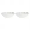 LA PORCELLANA BIANCA Set of 2 Large Round Bowls Villadeifiori - White, 23 cm