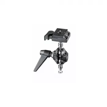 Dvouosá stativová hlava Manfrotto 155RC s rychloupínací deskou, nosnost 6 kg, panoráma 360°, hliník, černá