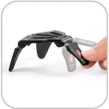 Stolní stativ Manfrotto MP3-BK s integrovanou kuličkovou hlavou, černý