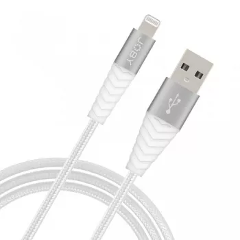 JOBY nabíjecí a synchronizační kabel Lightning, 1,2 m, bílý (JB01812-BWW)