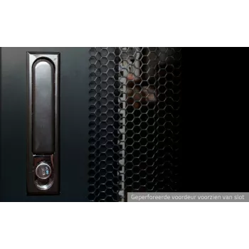 DSIT 42U 19 inch Server Rack Cabinet with Perforated Front Door, 600x1200x2000 mm, Black