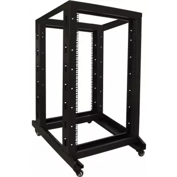 DSIT 22U 19 inch volně stojící serverový rozvaděč na kolečkách, 600x800x1200 mm, nesmontovaný, černý