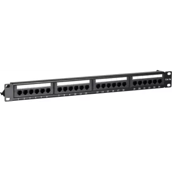 DS-IT CAT 5e UTP 24-portový 19 inch rackový patch panel (DS-Patch5-24UTP)