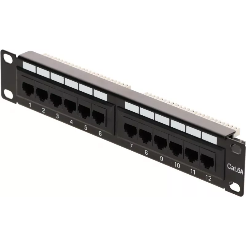 DSIT 10 inch 12portový UTP CAT 6a patch panel DS-10Patch6a-12UTP