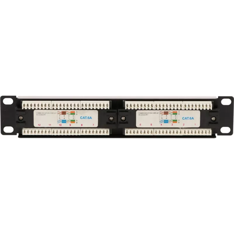 DSIT 10 inch 12portový UTP CAT 6a patch panel DS-10Patch6a-12UTP