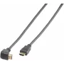 Vivanco High Speed HDMI kabel s Ethernetem, 90stupňový úhlový, 1,5 m, černý (VVVHDMI30M1M90K)