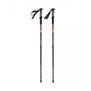 CMP Bern Trekking Poles 3B36297 C905, Black/Orange