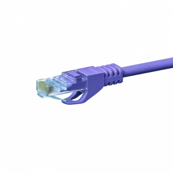DSIT CAT 5e U/UTP Network Patch Cable, 20m, Violet, CCA, RJ45