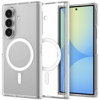 Spigen Air Skin Zero MagFit Case for Samsung Galaxy Z Fold 8 Ultra, MagSafe Compatible, Clear White (ACS11495)