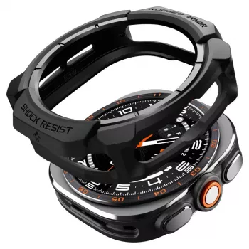 Spigen Rugged Armor Case for Samsung Galaxy Watch Ultra 2 2026 (47mm) – Matte Black