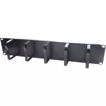 DS-IT 19 inch panel pro vedení kabelů, kov - 2U (DS-1904-2U)