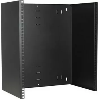 DSIT 12U 19 inch nástěnný rackový rám, hloubka 300 mm, pevný, ocel, černý