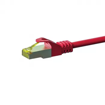 DSIT Cat.7 S/FTP PiMF RJ45 síťový kabel, červený, 50 m (DC-75-500)