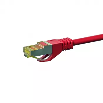 DSIT Cat.7 S/FTP PiMF RJ45 síťový kabel, červený, 50 m (DC-75-500)