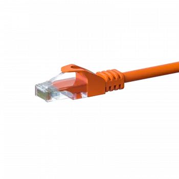 DSIT CAT5e U/UTP síťový patch kabel, 1 m, oranžový, 100% měď (DC-56-010)