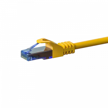 DSIT CAT6a U/UTP 100% Copper Network Cable 15m Yellow 10GbE 500MHz