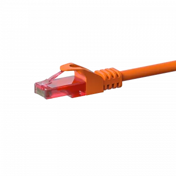 DSIT CAT6 Network Patch Cable, U/UTP, 0.15 m, Orange, 100% Copper (DC-66-001)