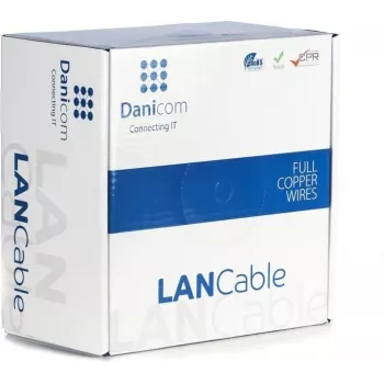 DSIT Danicom CAT7 S/FTP Network Cable 100m Solid Core LSZH Dca Orange