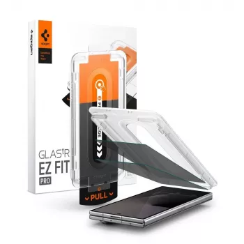 Spigen Glas.tR EZ Fit Pro 2-Pack Tempered Glass Screen Protector with Ultra Privacy Filter for Samsung Galaxy Z Fold 7 / 8 Main Screen