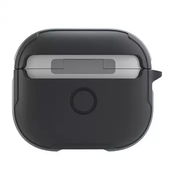UNIQ Valencia antimikrobiální pouzdro pro AirPods 3. generace, šedá