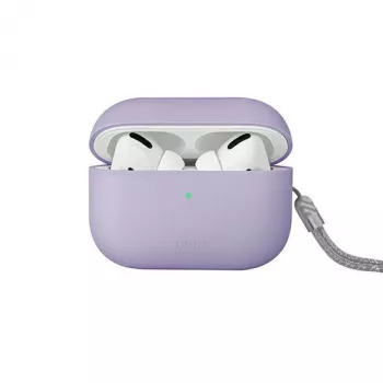UNIQ Lino silikonové pouzdro pro AirPods Pro 2. generace - šeříkově levandulová
