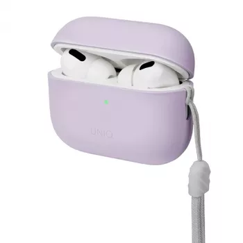 UNIQ Lino silikonové pouzdro pro AirPods Pro 2. generace - šeříkově levandulová