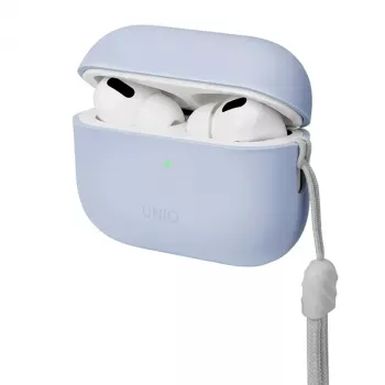 UNIQ Lino silikonové pouzdro pro AirPods Pro 2. generace (2022/2023) arkticky modrá