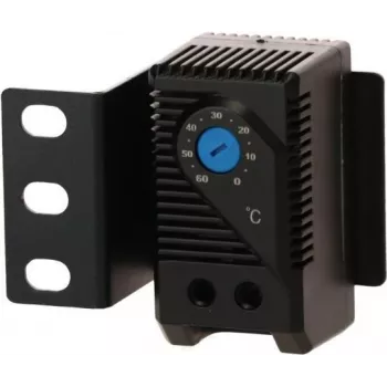 DSIT DS-Therm bimetalový termostat pro ovládání ventilátoru, 0-60°C, DIN lišta, kontakt NO